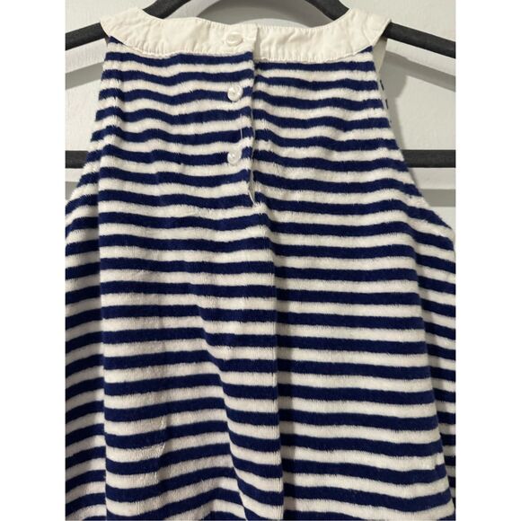 Janie and Jack navy and white striped dress 5 - Picture 3 of 5
